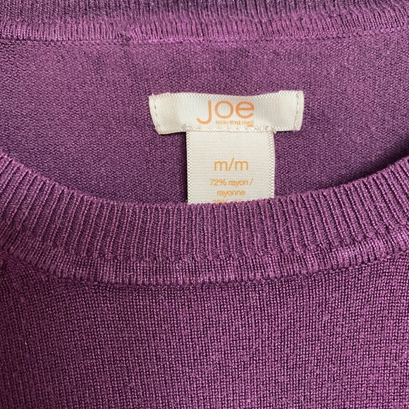 Joe Fresh Burgundy 3/4 Sleeve Sweater - Picture 3 of 6